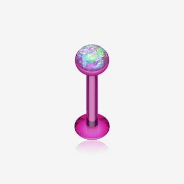 Colorline Opal Glitter Shower Dome Steel Labret-Purple